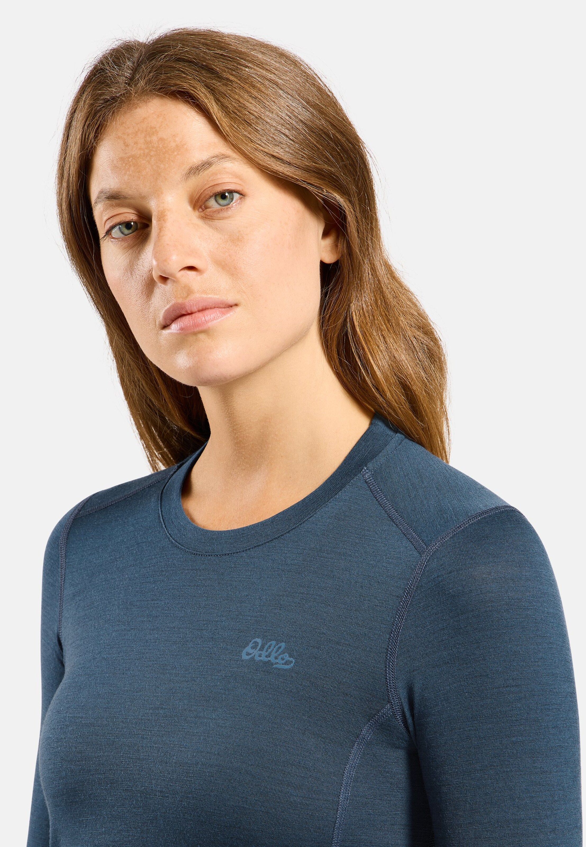 Natural Merino 200 Base layer Set in blue wing teal - blue ashes