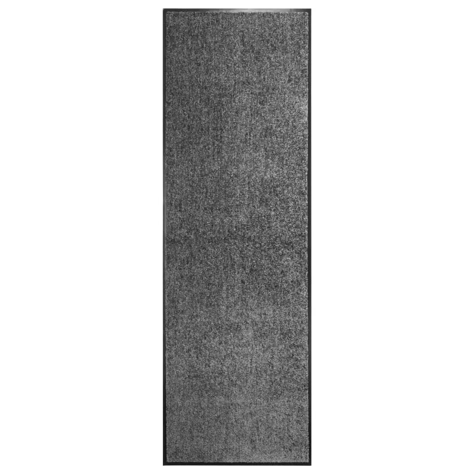 vidaXL - Mat - Antraciet - Stof - 60 x 180 cm