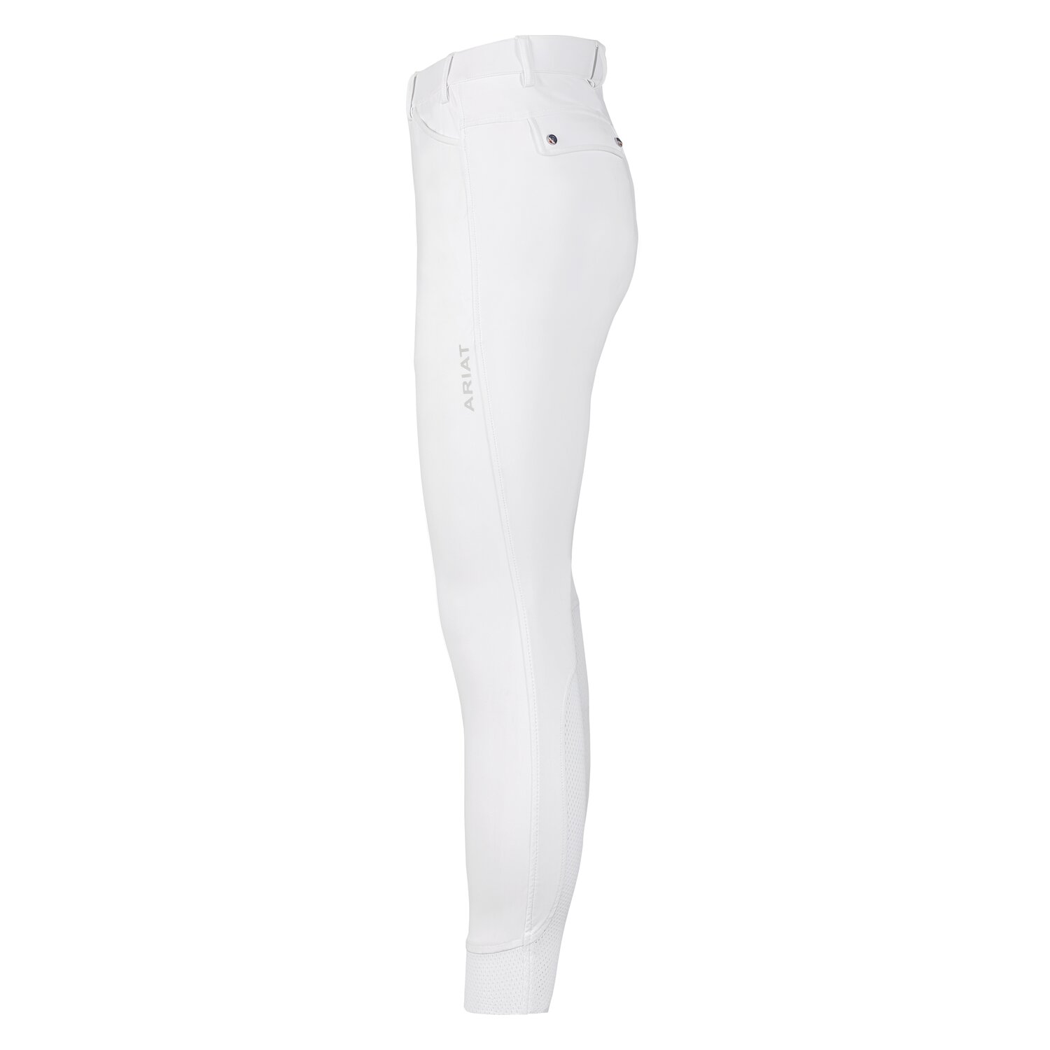 ARIAT Reithose Tri Factor Grip Knee Patch  - white