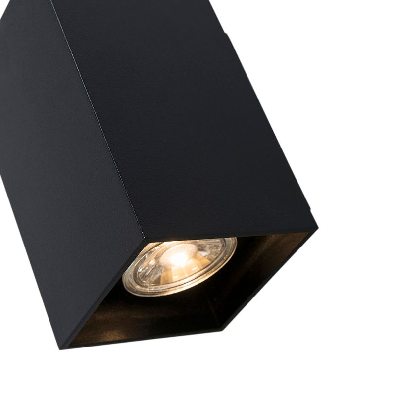 Moderne Smart wandlamp zwart incl. 2 WiFi GU10 - Sandy