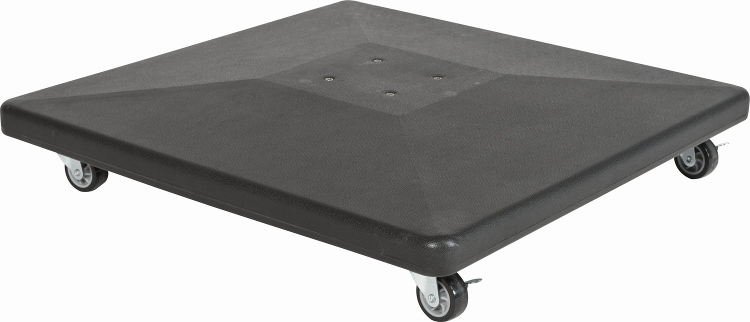 Tierra Outdoor parasolvoet beton zwart 90 kg 80 x 80 x 5 cm