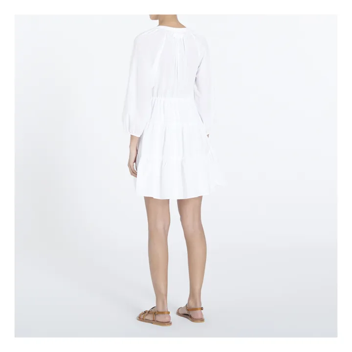 Xirena Robe Nadia Popeline de Coton | Blanc