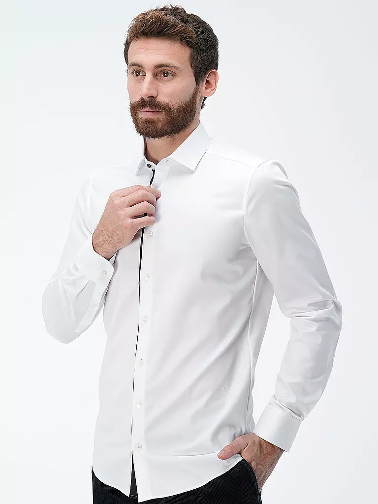 OLYMP LEVEL FIVE Hemd Body Fit weiss