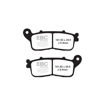 Plaquettes de freins EBC Sinter Métal Fritté arrière