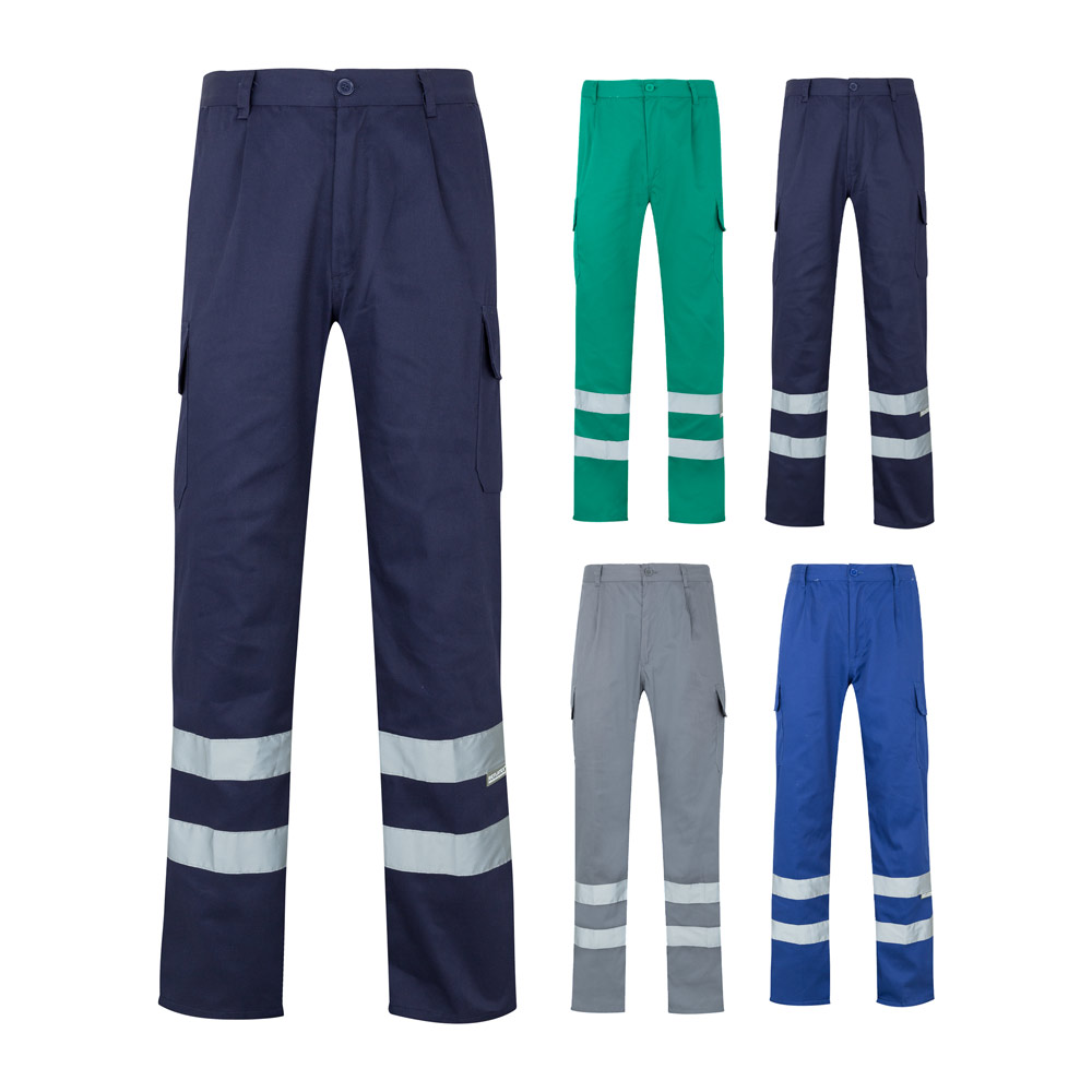 Velilla 36058 - Pantalon sergé, multipoches (200g/m²), en coton (35%) et polyester (65%)