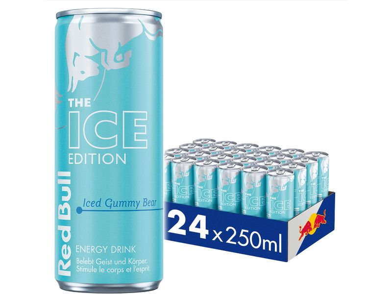 Red Bull Energy Drink The ICE Edition Iced Gummy Bear 24 x Der eisige Energy-Kick mit Gummy Bear Flavor