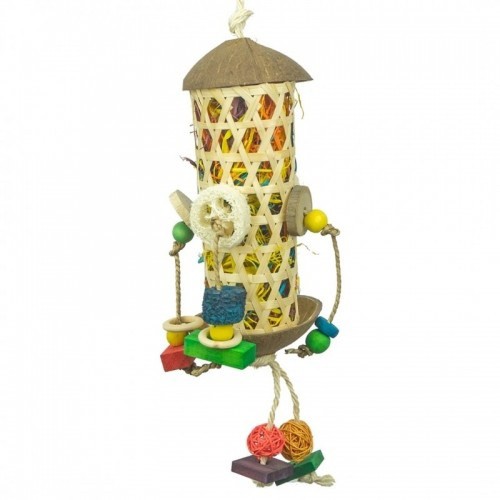 Brinquedo para papagaio Coco Grand Slam, amarelo