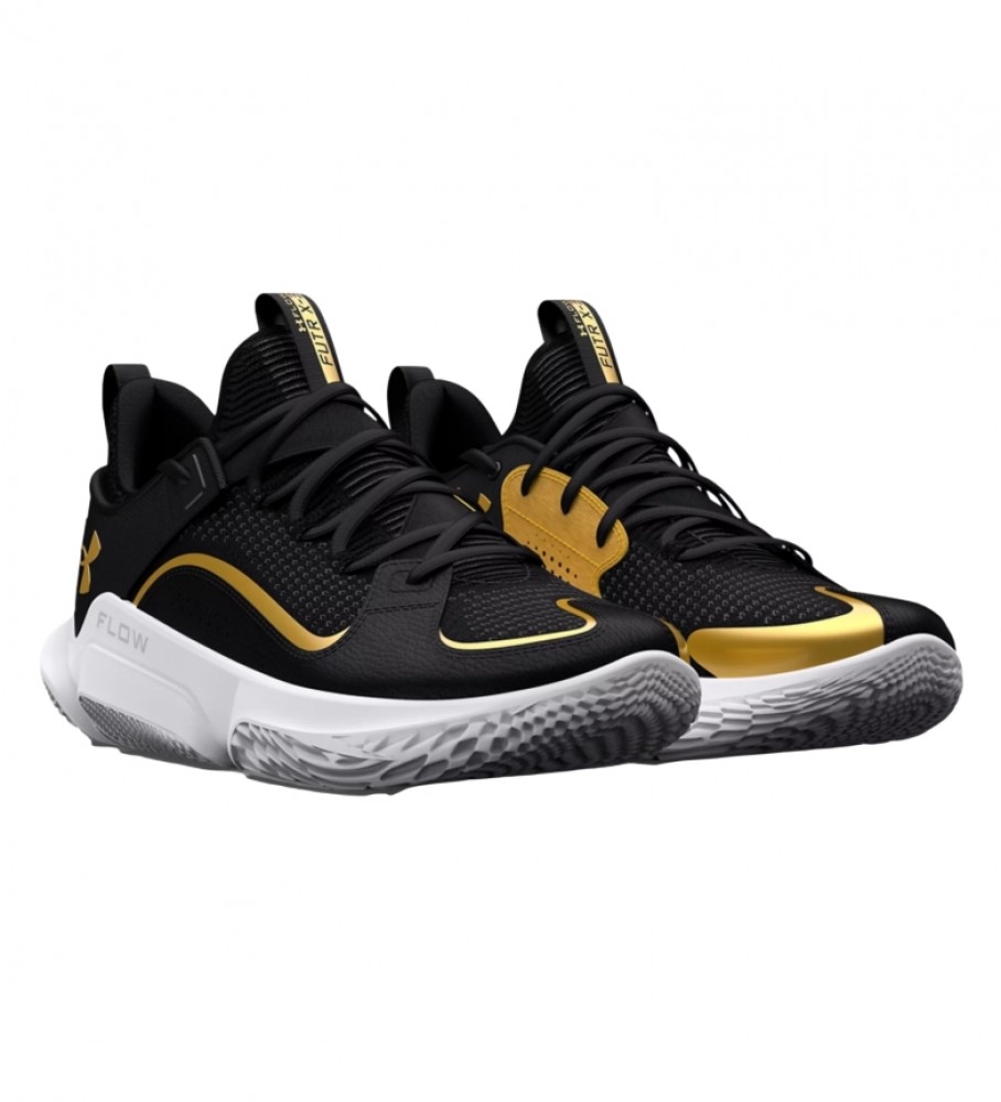 Tênis Under Armour UA Flow FUTR X3, Preto/Dourado
