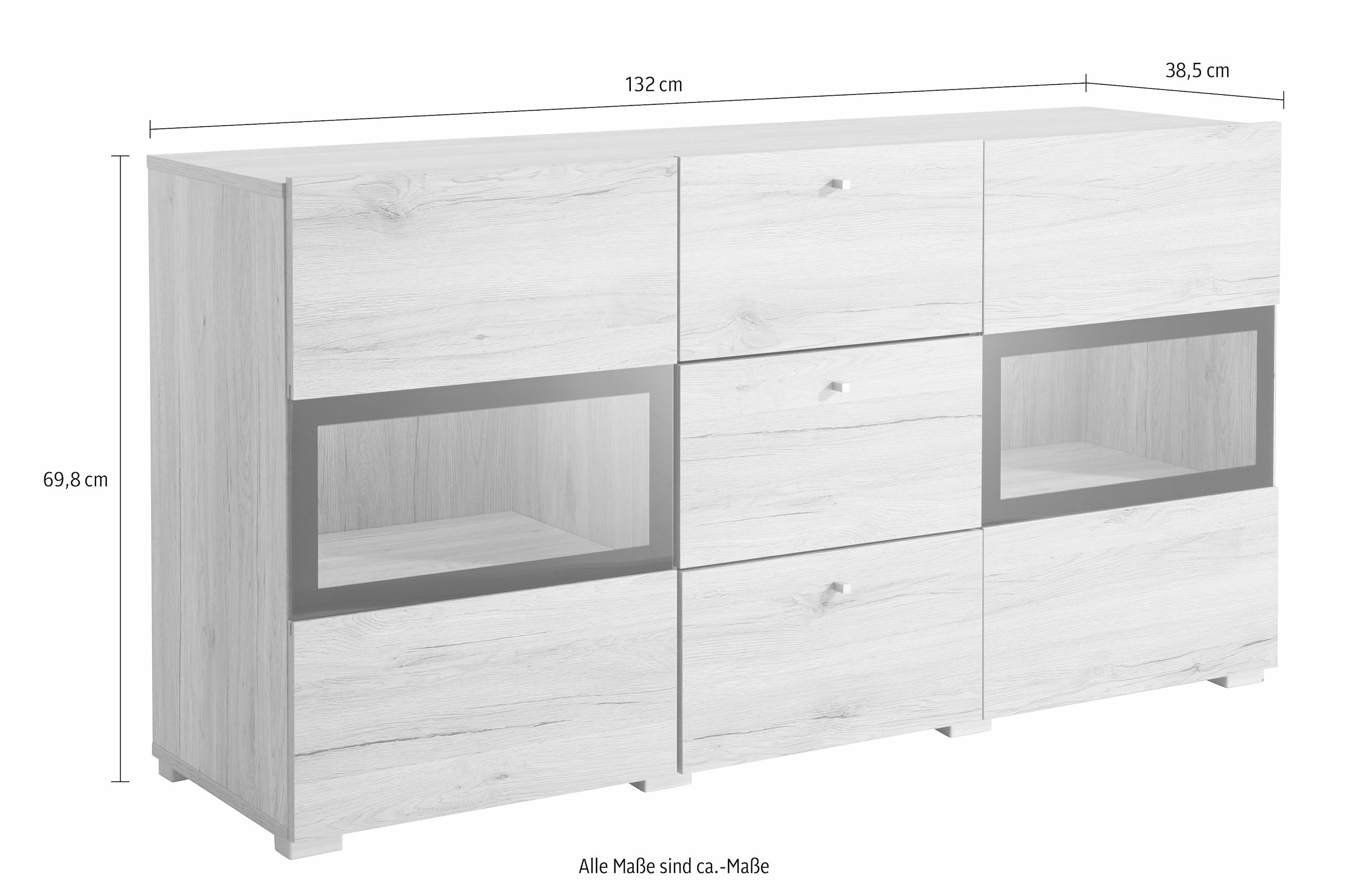 INOSIGN Sideboard »Baros« Breite 132 cm