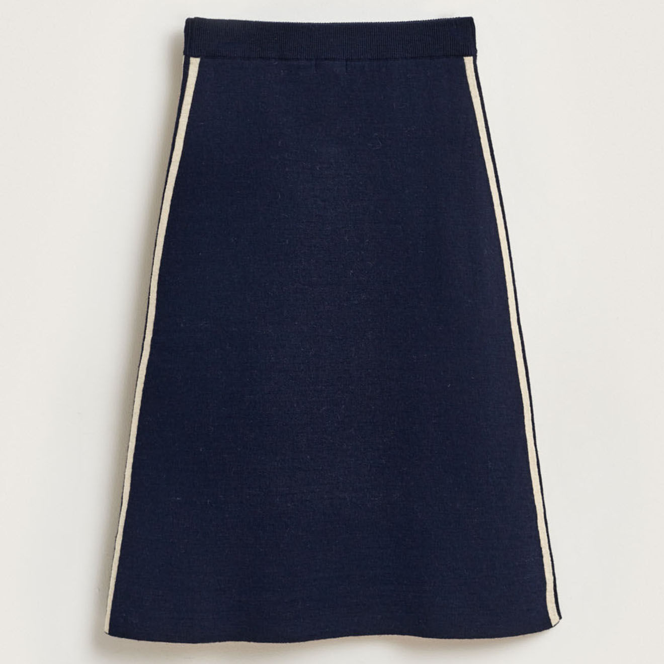 Bellerose Jupe midi en Laine mélangée Gouvy bleu marine