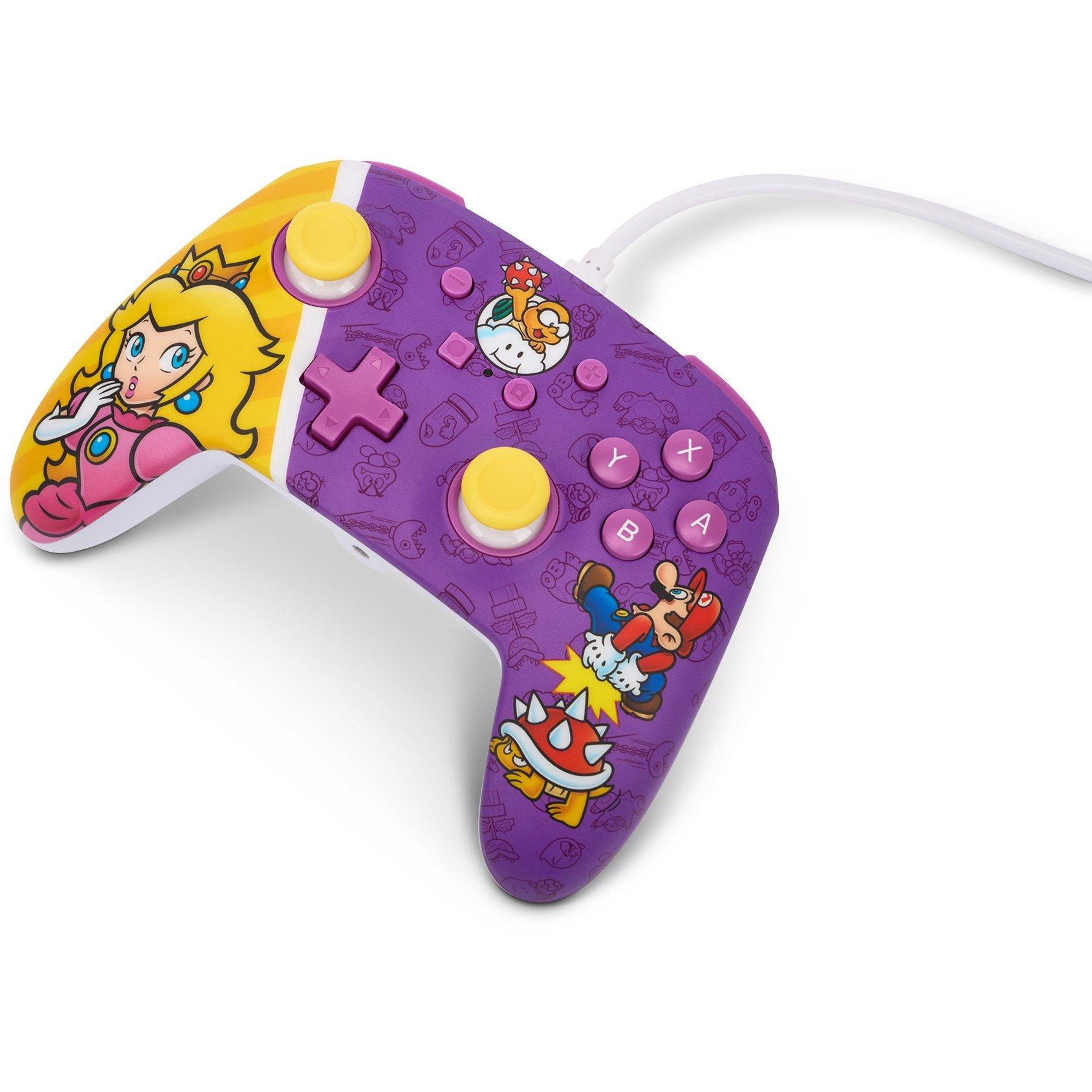 PowerA Enhanced Wired Controller for Nintendo Switch Princess Peach Battle