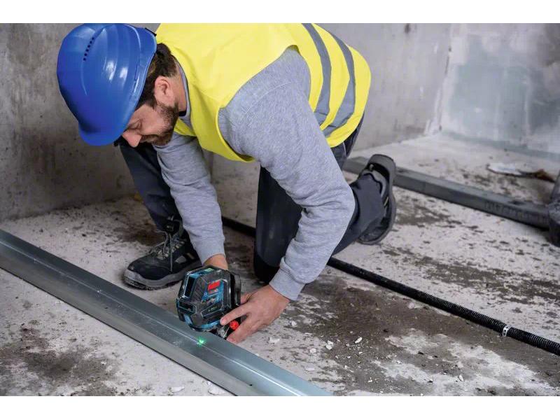 Bosch Professional Kombilaser GCL 2-50 G 15 m Haltbarkeit und einfache Bedienung. Grüne Laserlinien und grüne Lotpunkte
