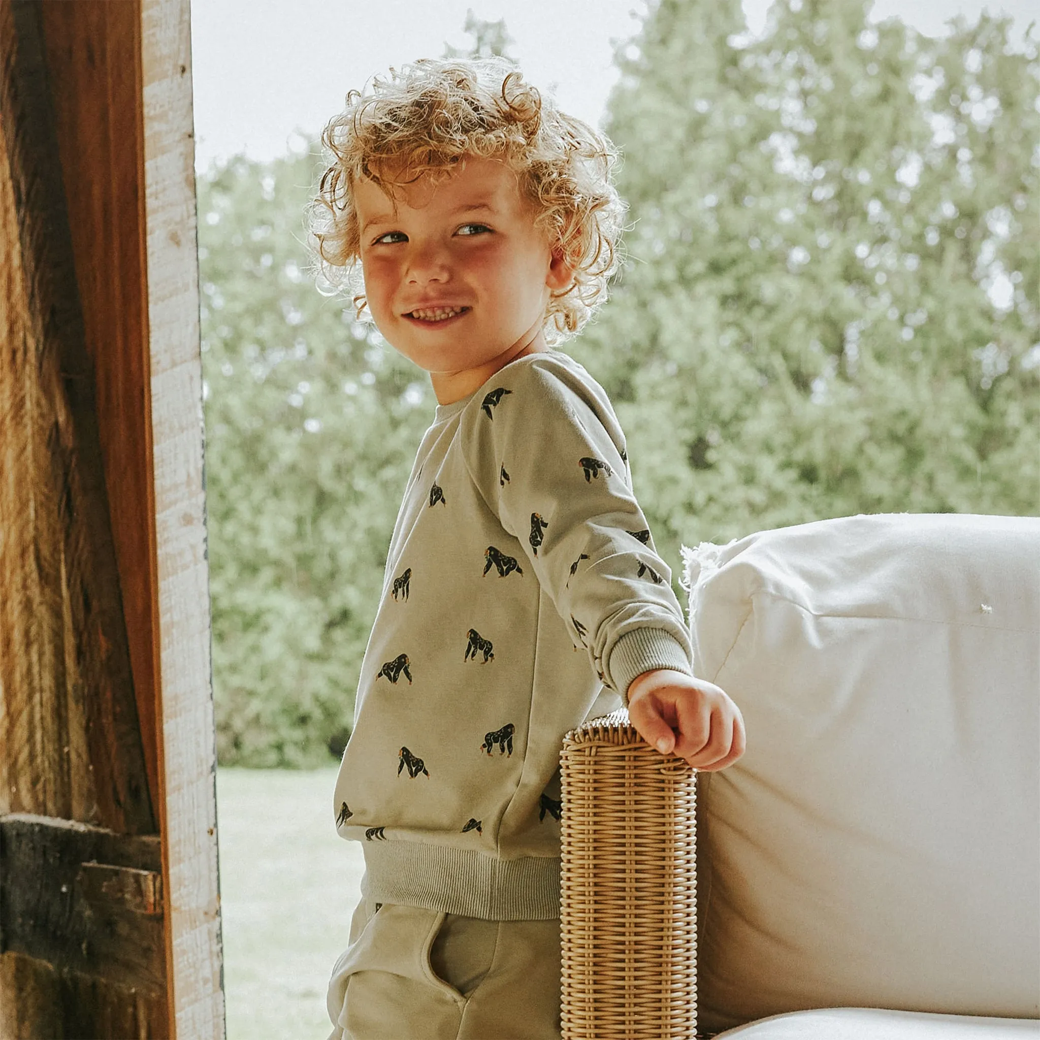 Miles Gilet Ouaté Gorille Jungle 2-10ans