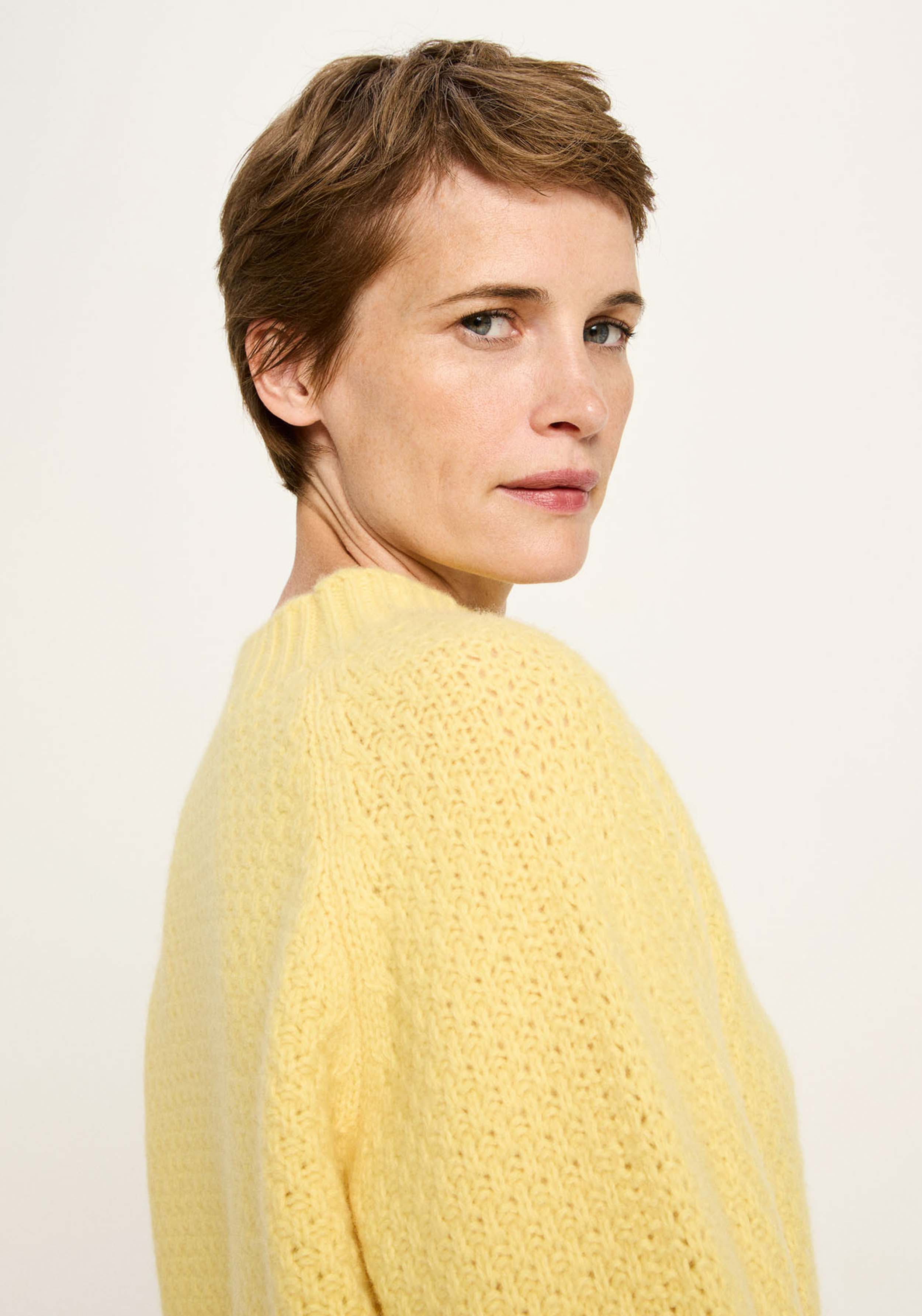 Lanius Strukturpullover Yellow