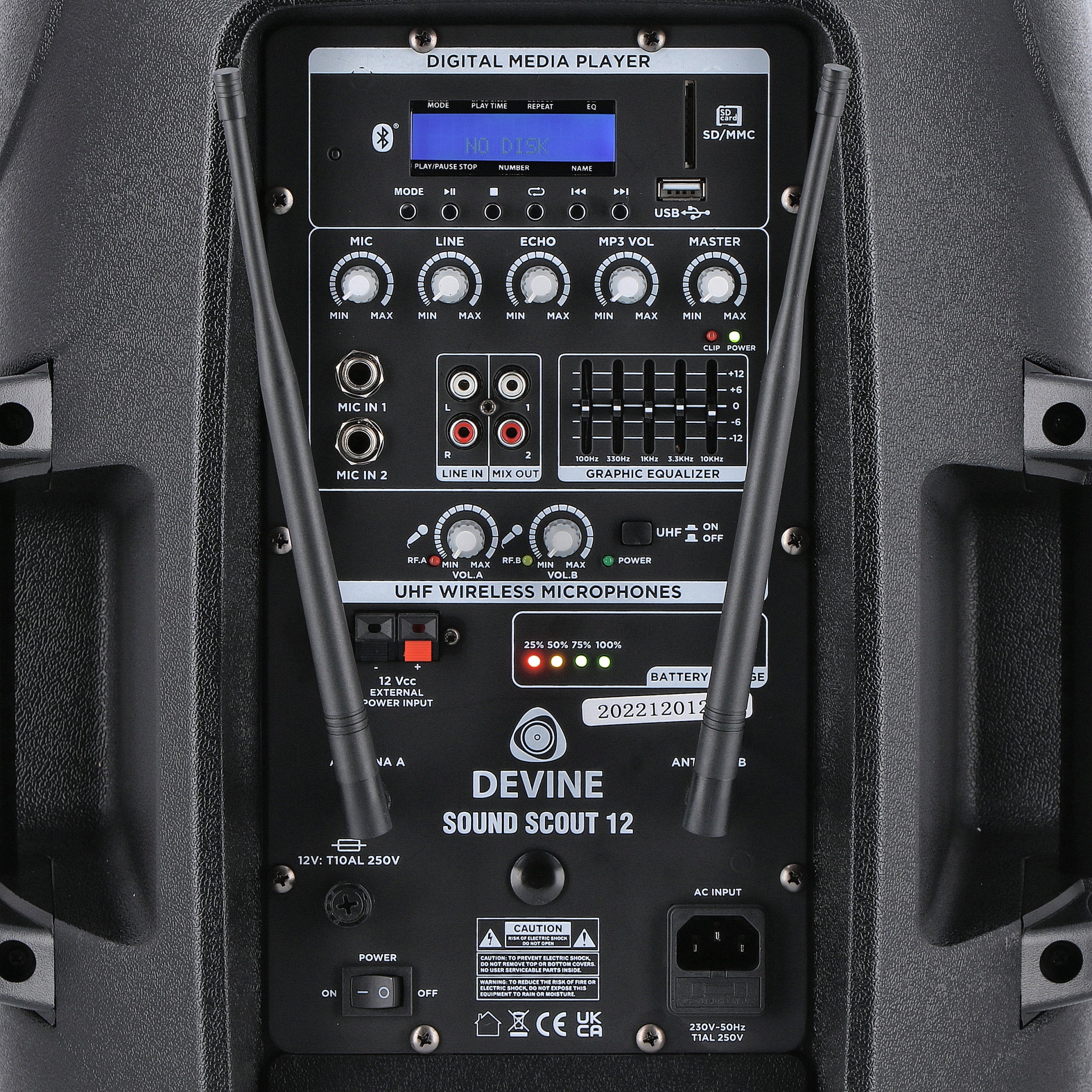 Devine Sound Scout 12A 12 inch mobiele accu-speaker
