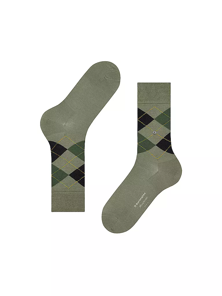 BURLINGTON Herren Socken MANCHESTER leaf hellgrün
