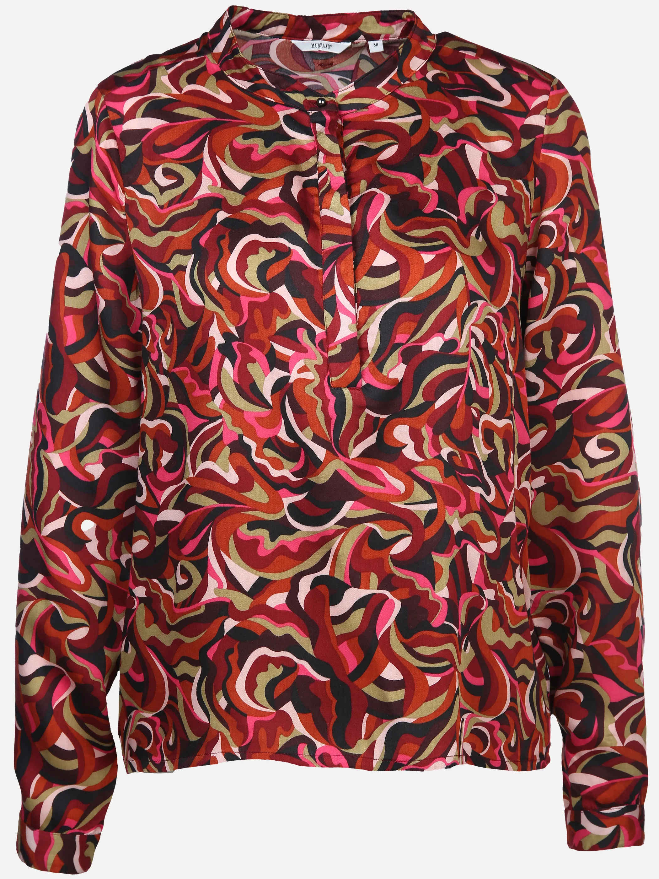 Damen Schlupfbluse mit effektvollem Muster
