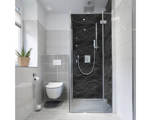Douche-achterwandfolie mySpotti Fresh Slate 100 x 255 cm