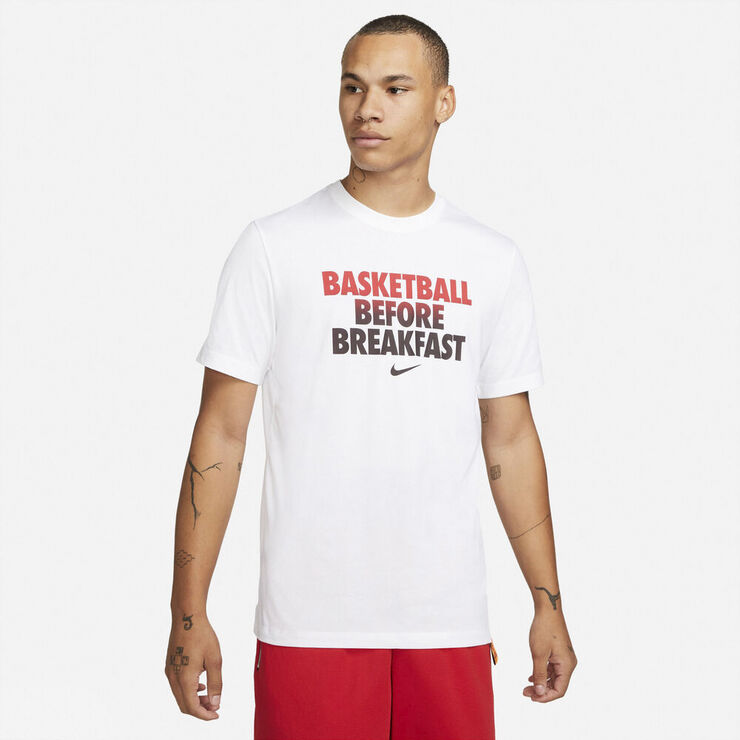 Nike Dri Fit Basketball T Shirt Hvid
