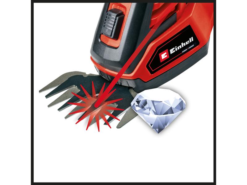 Einhell Akku-Grasschere GE-CG 18/100 Li-Solo Akkubetriebene Gras- und Strauchschere