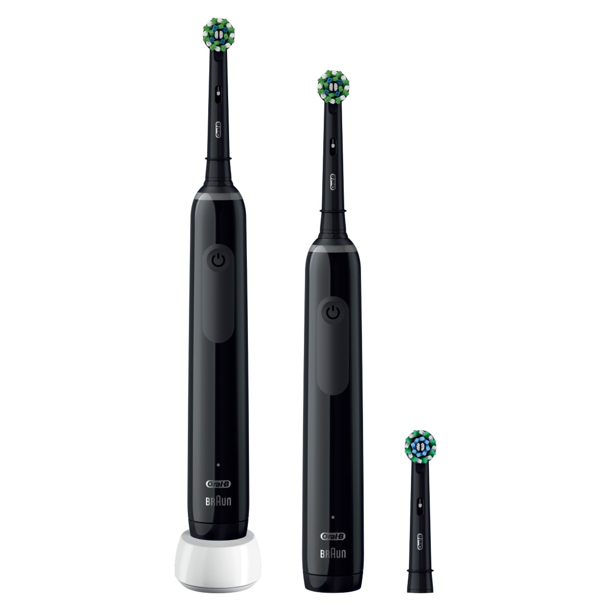 Oral-B Pro 3 3900N Black/Black elektrische Zahnbürste mit 2. Handstück