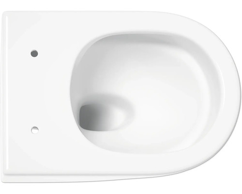 Jungborn wandclosetset FOUR 51, randloos, glanzend wit, met toiletzitting en softclose-mechanisme