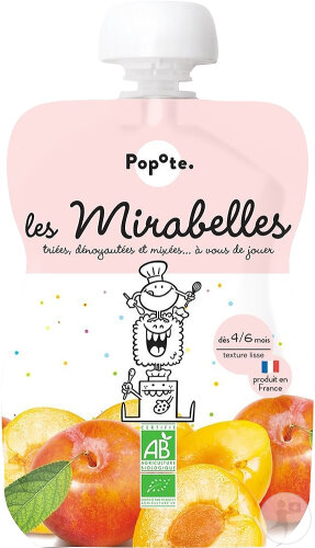 Popote Gourde Mirabelle Dès 4/6 Mois Bio 120g