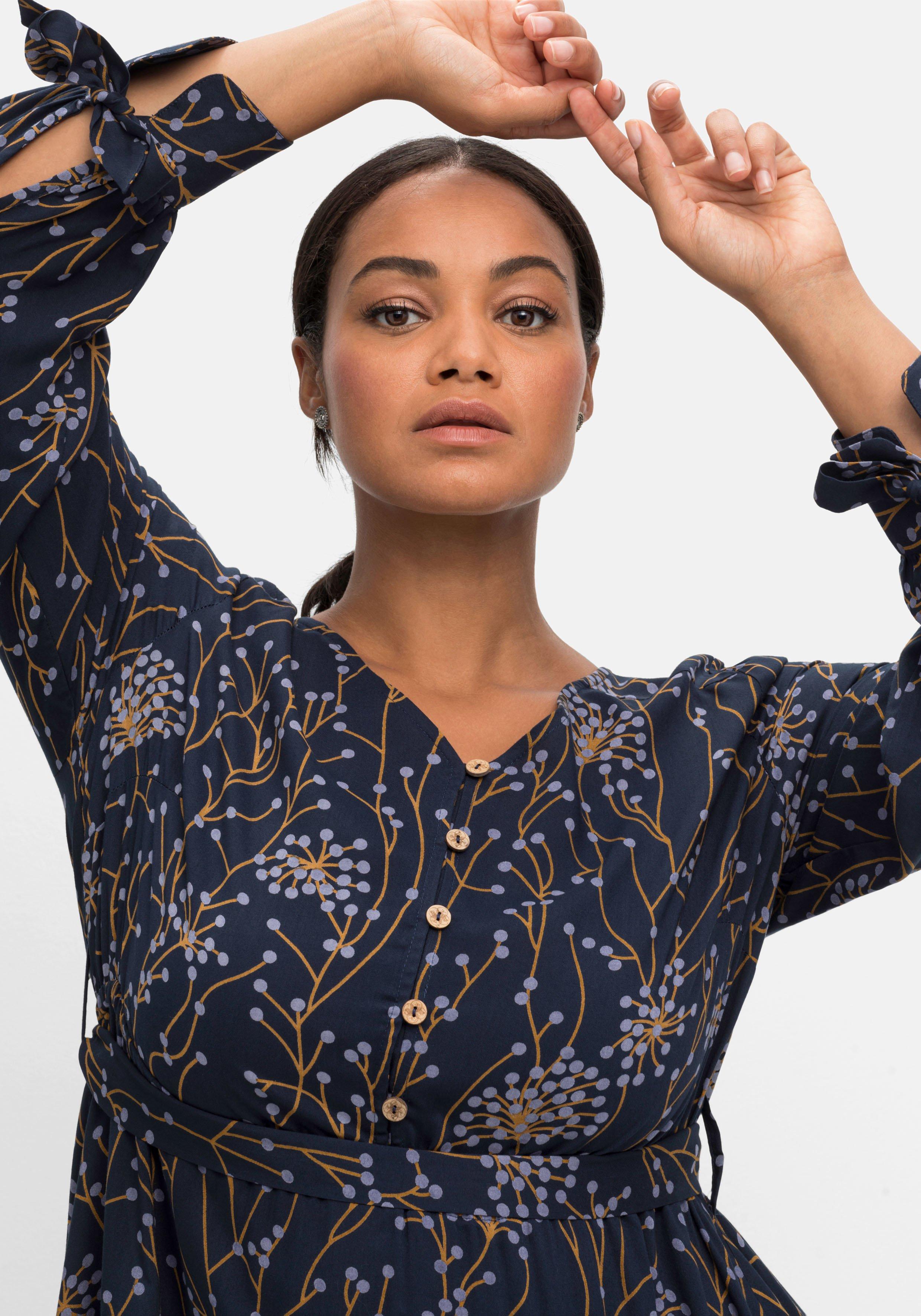 Maxikleid mit floralem Alloverdruck