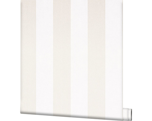 Vliesbehang 82260 Kids Walls strepen beige wit