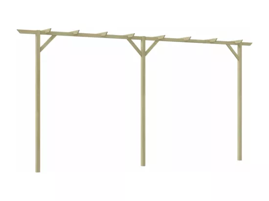 Pergola de jardin 410 x 40 x 203 cm Bois