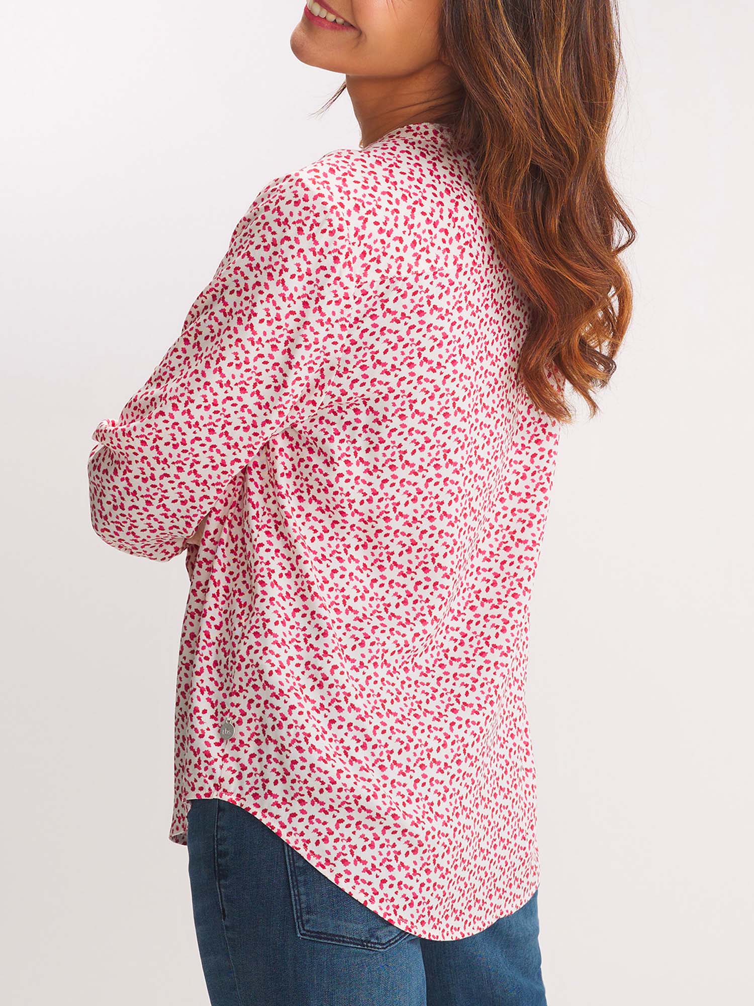 Blouse Femme A Motif Rose