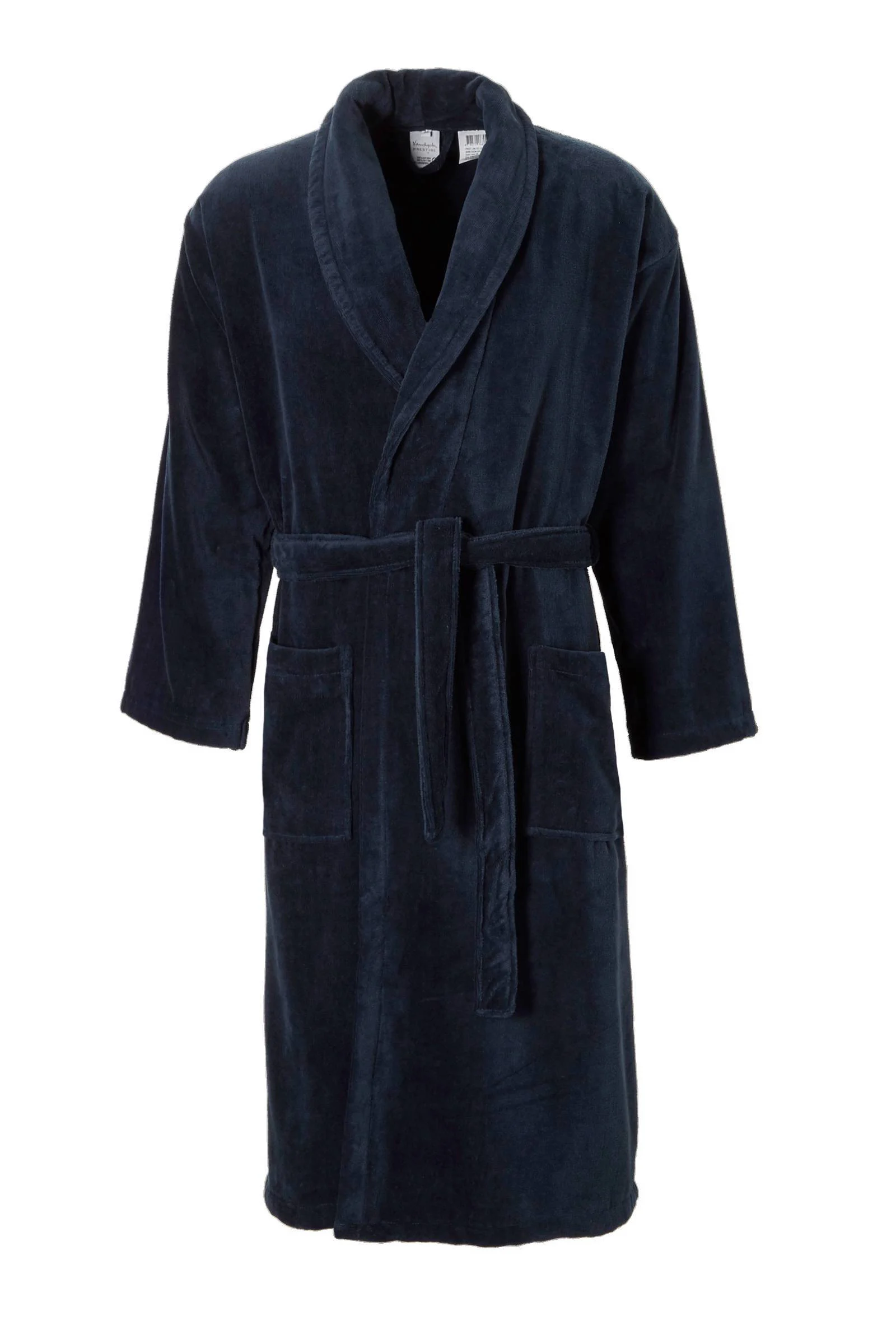 Vandyck badstof badjas Prestige donkerblauw