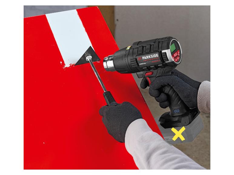 Accu-heteluchtpistool 20 V zonder accu en lader