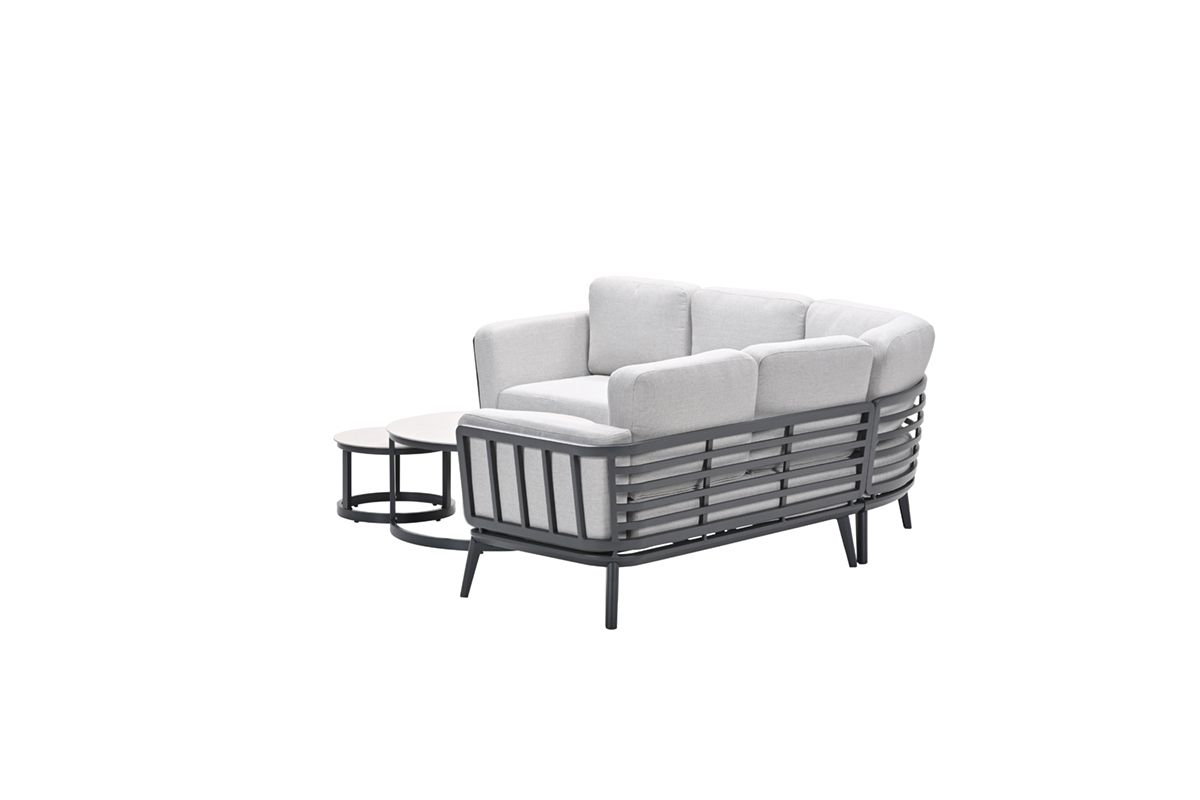 Garden Impressions Montea 5-delige lounge hoekset - Black