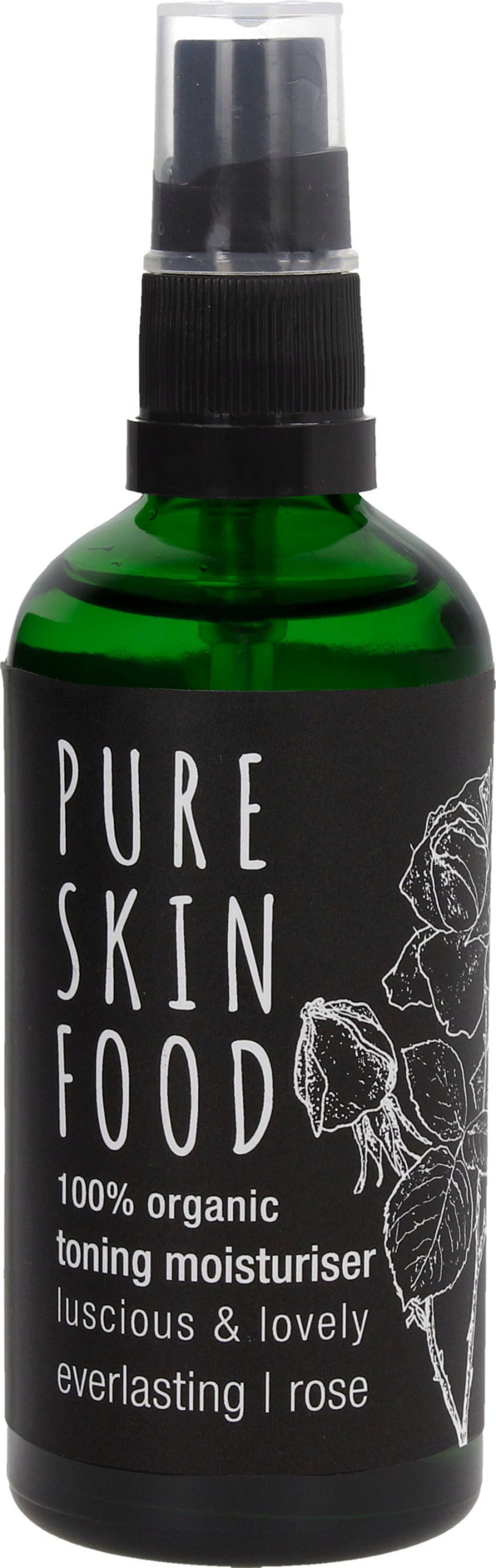 PURE SKIN FOOD  Organic Toning Moisturiser Everlasting - Rose, 100 ml