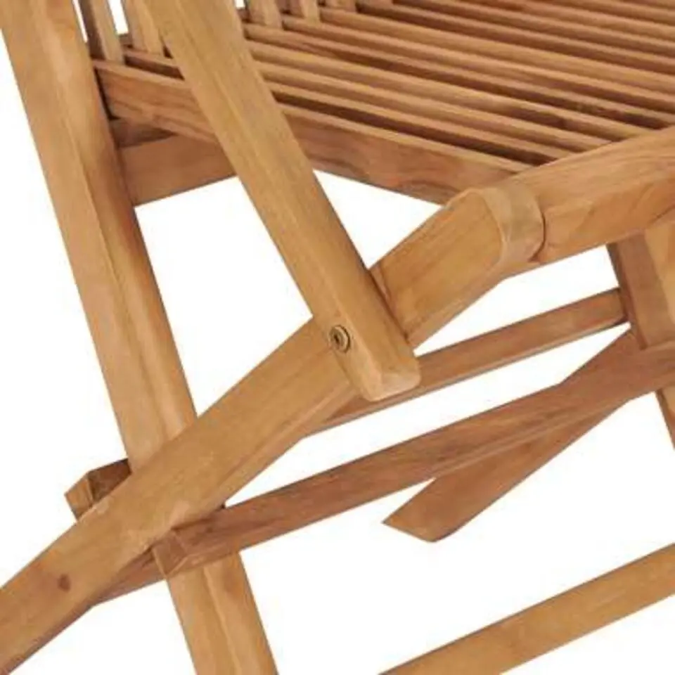 vidaXL - Tuin Eetstoel - Bruin - Teakhout - 2 stuks