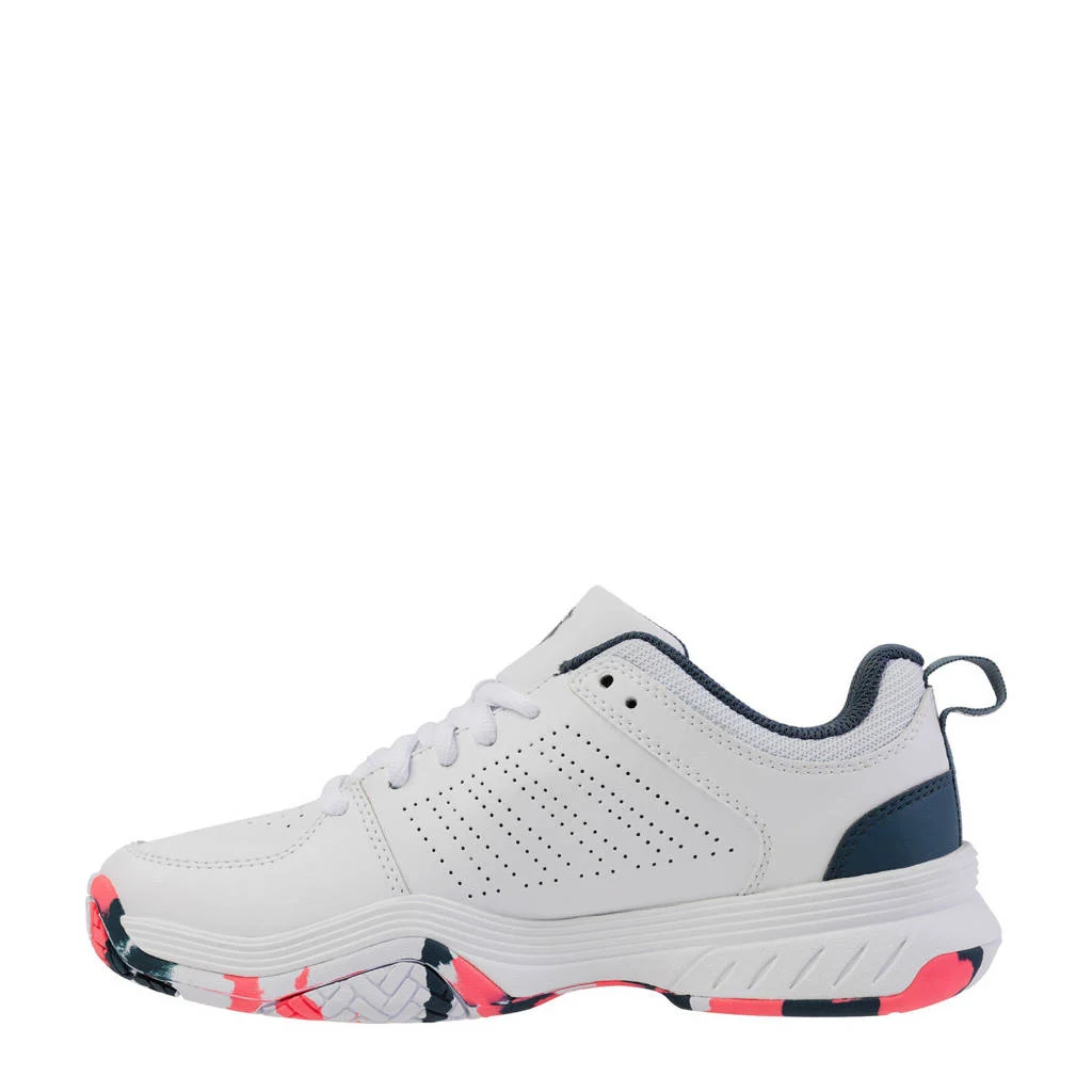 K-Swiss Court Express 2tennisschoenen wit/donkerblauw/oranje