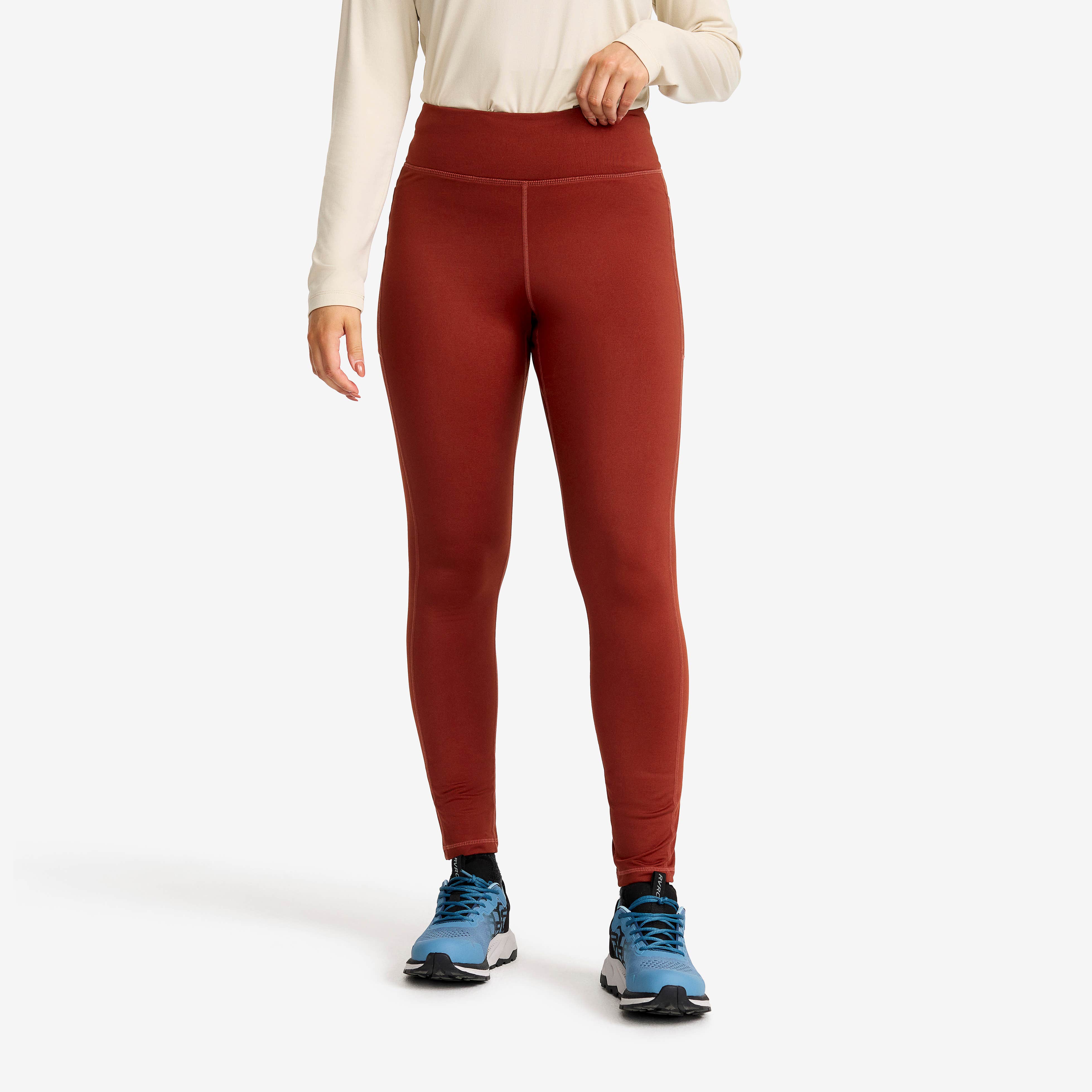 Alaska Fleece Lined Tights Dame Fired Brick