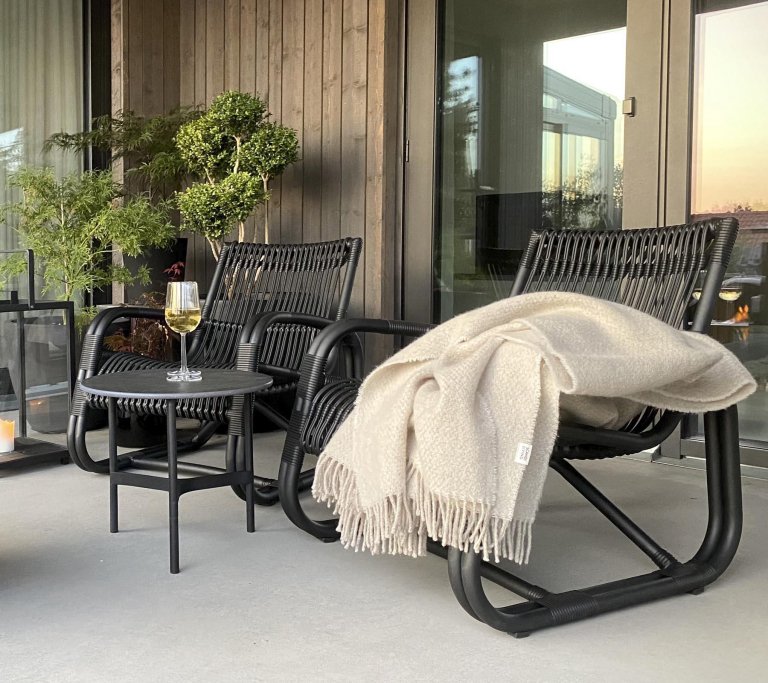 Cane-Line Curve Outdoor Lounge fauteuil lava