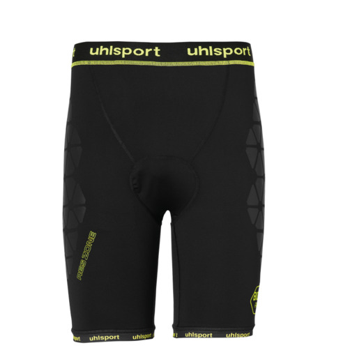 Calção Bionikframe sem acolchoamento, preto/amarelo fluorescente, Uhlsport