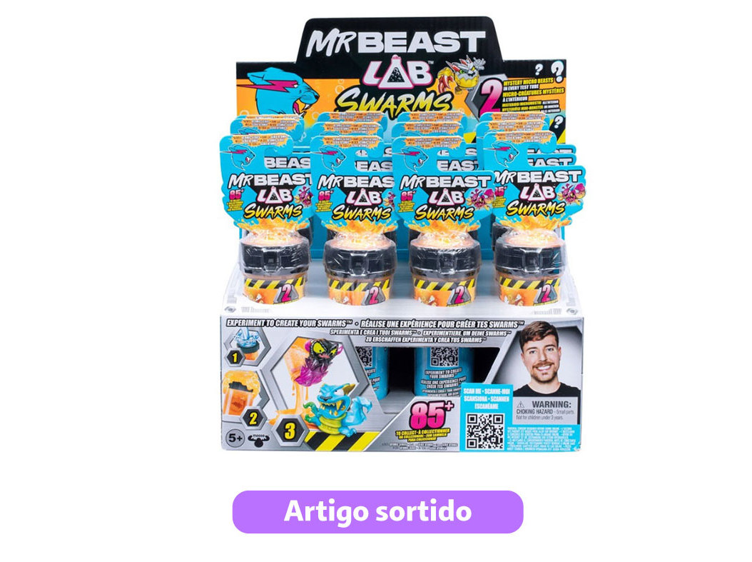 FIGURAS MRBEAST LAB SWARMS S2 MODELOS SORTIDOS