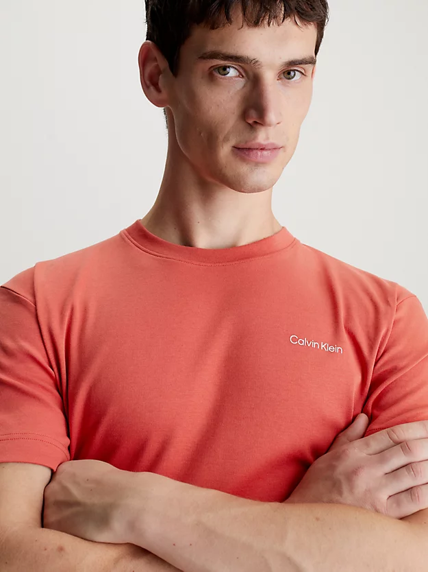 Camiseta de mistura de algodão