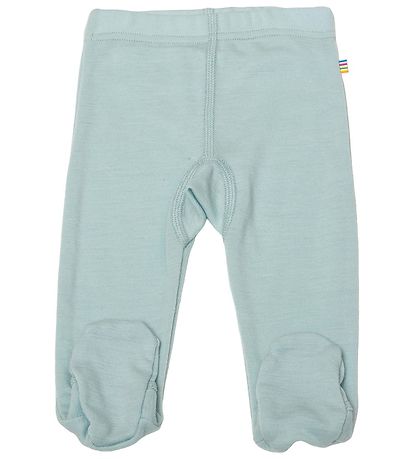 Joha Leggings m. F?dder - Uld - Støvet Bl?
