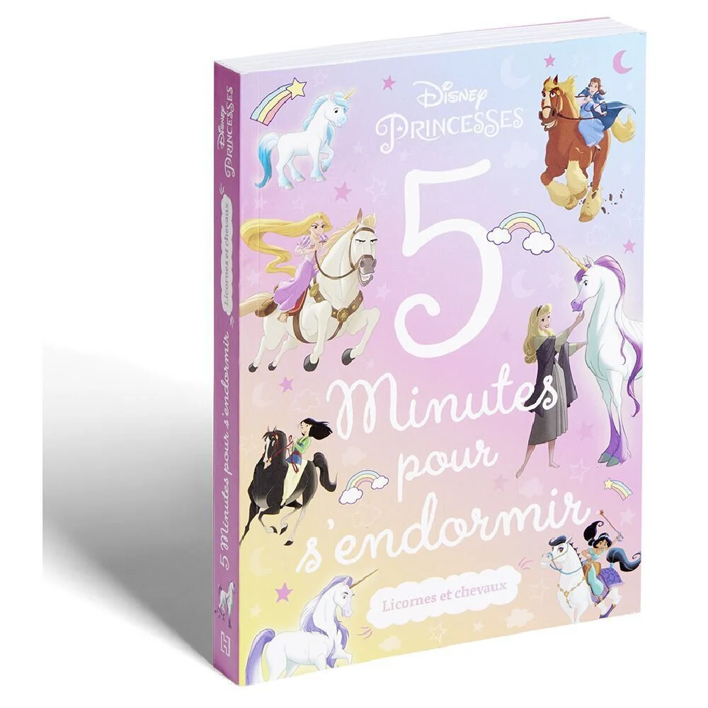 Livre histoire Princesse Disney licornes et chevaux 5 minutes pour s'endormir