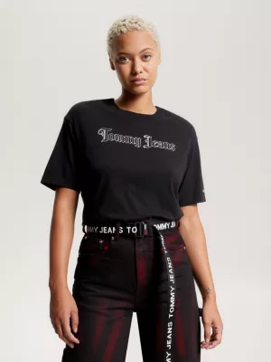 Camiseta Relaxed com Logo Gráfico nas Costas