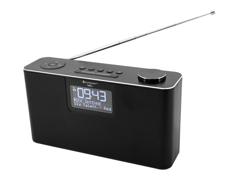 soundmaster DAB  Radio DAB700SW Schwarz Stereo-Radio mit USB und Bluetooth