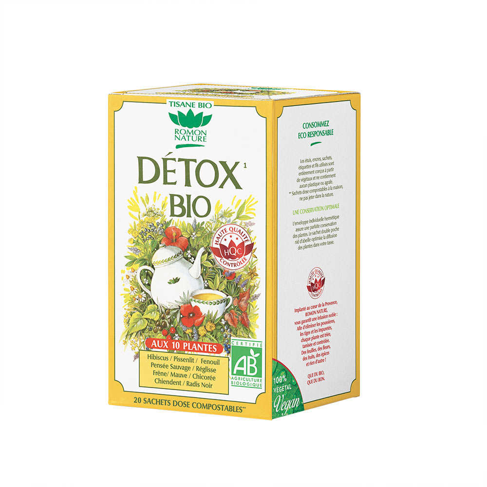 Tisane détox bio en sachets