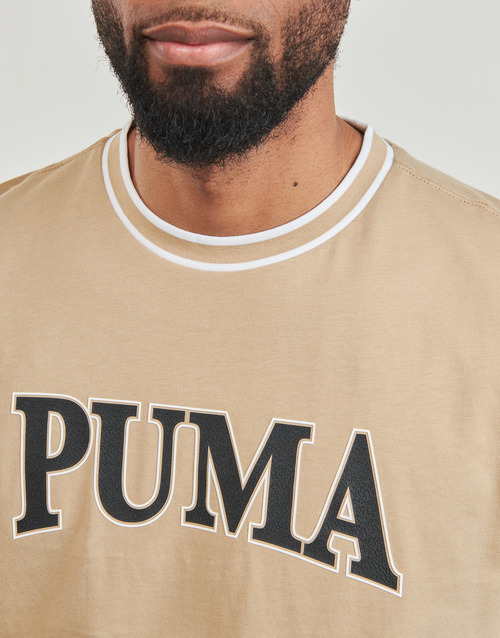 Puma - PUMA SQUAD BIG GRAPHIC TEE - Beige