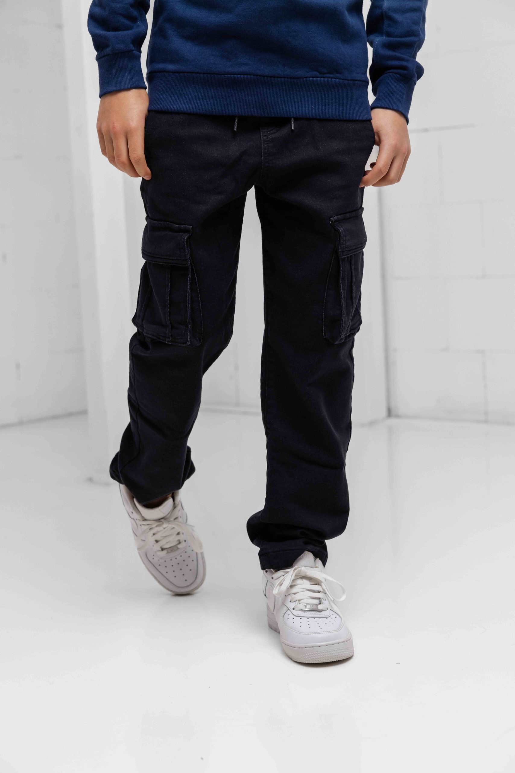 Vingino Claudio Loose Jeans Kids Zwart