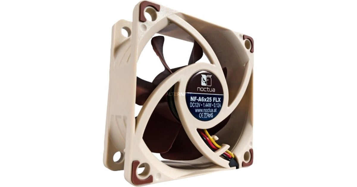NoctuaNF-A6x25 FLX case fan  (Bruin, 60 x 60 x 25 mm)